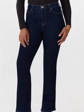 Quince Women's Dark Blue Flare Jeans